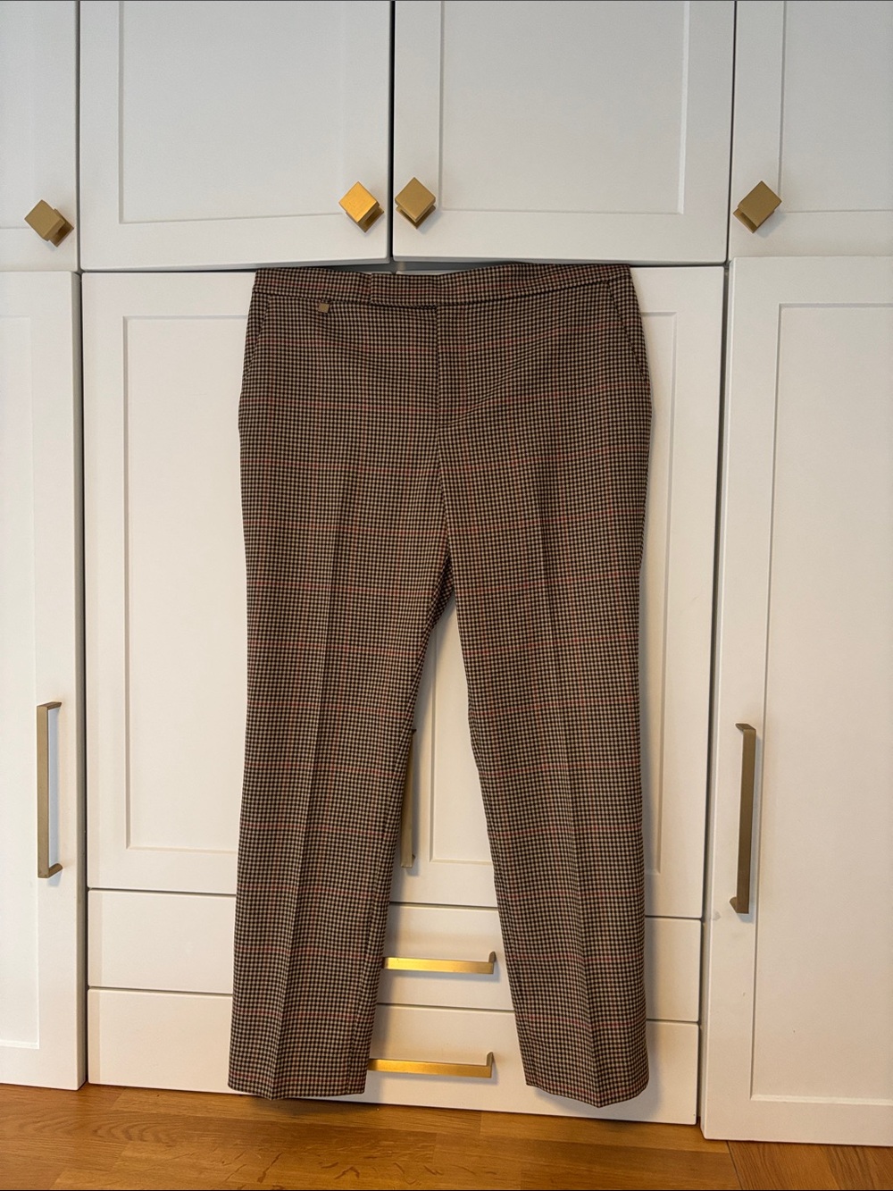 Lauren Ralph Lauren Brown Houndstooth Women's Trousers